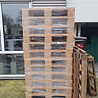 Emtrade Kunststof hygiëne pallet, 100x120cm, dicht bovendek, bruin, gebruikt Emtrade Kunststof hygiëne pallet, 100x120cm, dicht bovendek, bruin, gebruikt