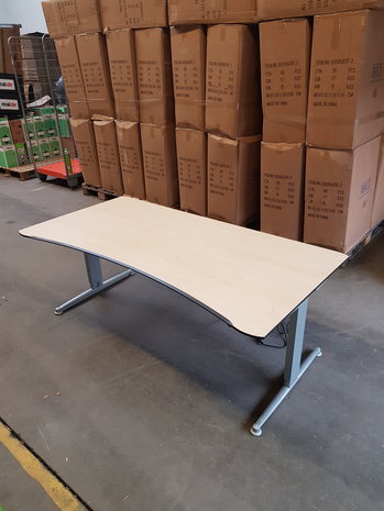 Aspa Elektrisch bureau Aspa 180x90, hoogte verstelbaar, eiken werkblad