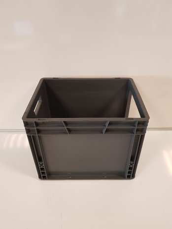Emtrade (Nieuw) Magazijnbak, 400x300x320 mm, euronorm, donkergrijs pp, nieuw