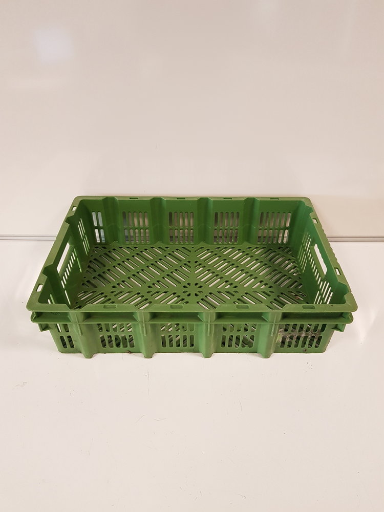 Emtrade Kunststof nest/stapel kipkratten, 60x40x15, gebruikt