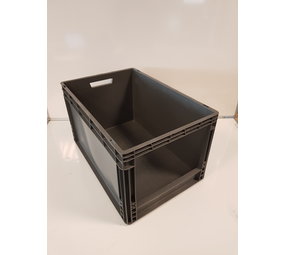 Emtrade (Nieuw) 60x40x34 Grijpbak, donkergrijs, PP, vlakke bodem, nieuw Emtrade (Nieuw) 60x40x34 Grijpbak, donkergrijs, PP, vlakke bodem, nieuw