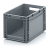 Emtrade (Nieuw) 40x30x27 Grijpbak, donkergrijs, PP, gesloten, vlakke bodem, nieuw Emtrade (Nieuw) 40x30x27 Grijpbak, donkergrijs, PP, gesloten, vlakke bodem, nieuw