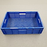 Emtrade 60x40x15 Kunststof stapelbak, blauw, geperforeerd, gebruikt Emtrade 60x40x15 Kunststof stapelbak, blauw, geperforeerd, gebruikt