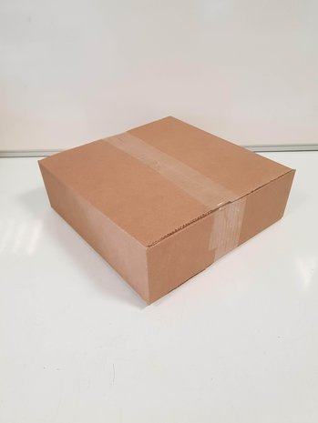 Emtrade (Nieuw) Vouwdoos 255x255x188 mm Enkelgolf Karton Bruin FEFCO 0201 Nieuw