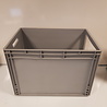Emtrade Magazijnbak, 600x400x420 mm, euronorm, grijs pp, nieuw