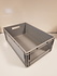 Magazijnbak, 600x400x220 mm, euronorm, grijs pp, gebruikt