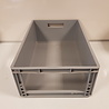 Emtrade Magazijnbak, 600x400x220 mm, euronorm, grijs pp, gebruikt