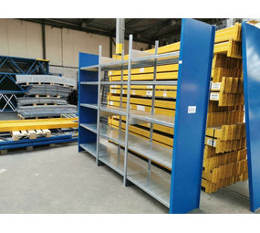 Legbordstelling META 235x100x50, gebruikt, 5 niveaus Legbordstelling META 235x100x50, gebruikt, 5 niveaus