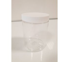 Emtrade 1000ml PET Pot met witte draaideksel Emtrade 1000ml PET Pot met witte draaideksel