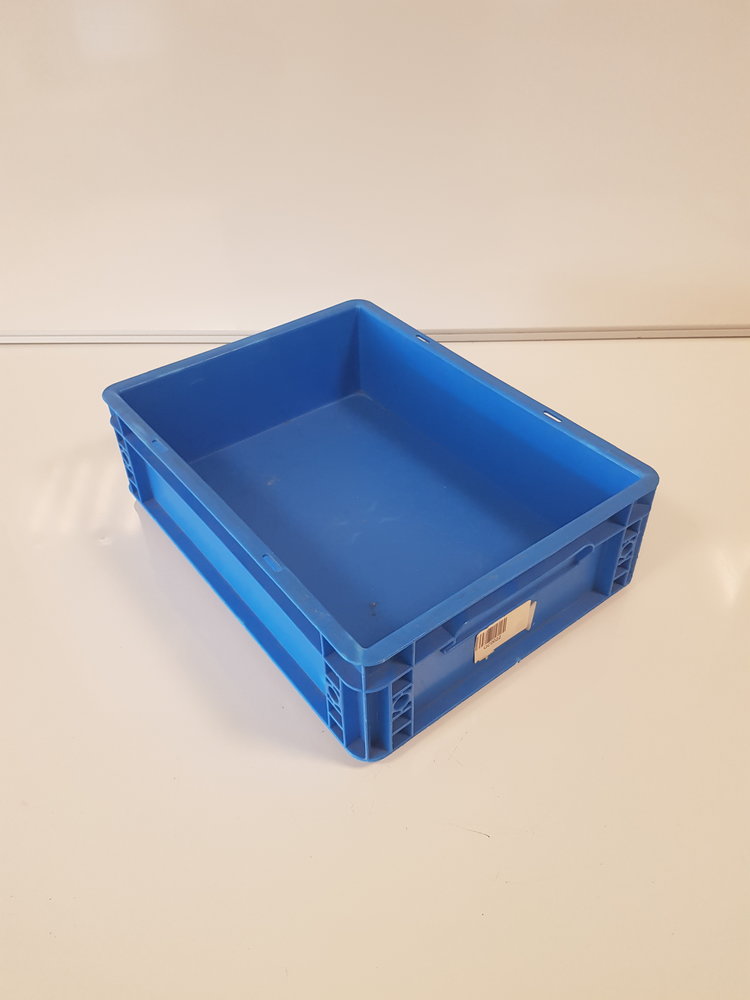 Emtrade Stapelbak, 400x30x12 mm, euronorm, blauw pp, gebruikt