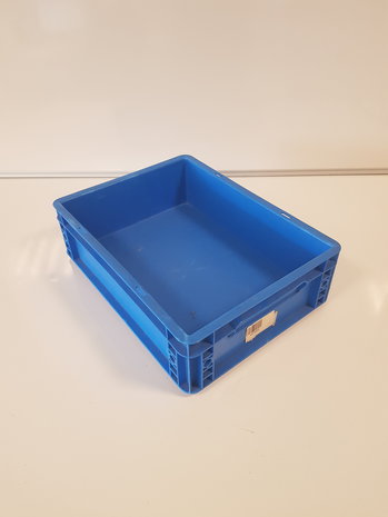 Emtrade Stapelbak, 400x30x12 mm, euronorm, blauw pp, gebruikt