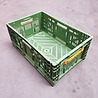Emtrade Stapelbak, 600x400x240 mm, euronorm, groen pp, gebruikt