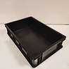 Emtrade 60x40x14 kunststof bak, zwart, PP, gesloten, vlakke bodem, gebruikt Emtrade 60x40x14 kunststof bak, zwart, PP, gesloten, vlakke bodem, gebruikt