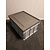 Emtrade Stapelbak met deksel, 800x600x420 mm, euronorm, grijs pp, gebruikt Emtrade Stapelbak met deksel, 800x600x420 mm, euronorm, grijs pp, gebruikt