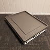 Emtrade Stapelbak met deksel, 800x600x120 mm, euronorm, grijs kunststof, gebruikt