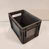 Emtrade 30x20x20 kunststof bak, donker grijs, PP, gesloten, vlakke bodem, nieuw Emtrade 30x20x20 kunststof bak, donker grijs, PP, gesloten, vlakke bodem, nieuw