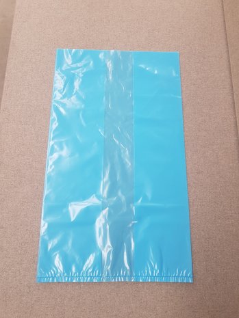 Emtrade Zakken Food LDPE los transp. blauw 400/155x700x0,05, doos 300 stuks, nieuw