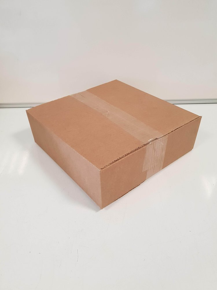 Emtrade Vouwdoos 255x255x188 mm Enkelgolf Karton Bruin FEFCO 0201 Nieuw