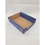 Emtrade Vouw Tray / Bakje  292x220x80 mm Karton Bruin Blauw Bedrukt (TR080) Ongevouwen Nieuw