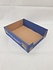 Vouw Tray / Bakje  292x220x80 mm Karton Bruin Blauw Bedrukt (TR080) Ongevouwen Nieuw
