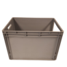 Emtrade Magazijnbak, 600x400x420 mm, euronorm, grijs pp, nieuw