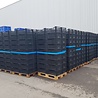Emtrade 60x40x25 lichtgewicht krat, zwart, PP, geperforeerd, gebruikt Emtrade 60x40x25 lichtgewicht krat, zwart, PP, geperforeerd, gebruikt