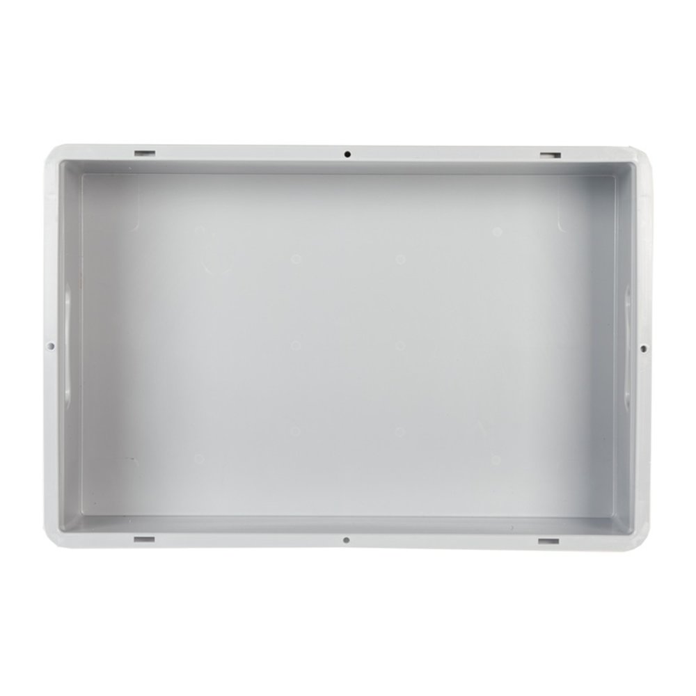 Basicline Kunststof stapelbak 600x400x75mm grijs, gebruikt Basicline Kunststof stapelbak 600x400x75mm grijs, gebruikt