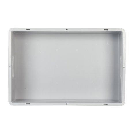 Basicline Kunststof stapelbak 600x400x75mm grijs, gebruikt Basicline Kunststof stapelbak 600x400x75mm grijs, gebruikt