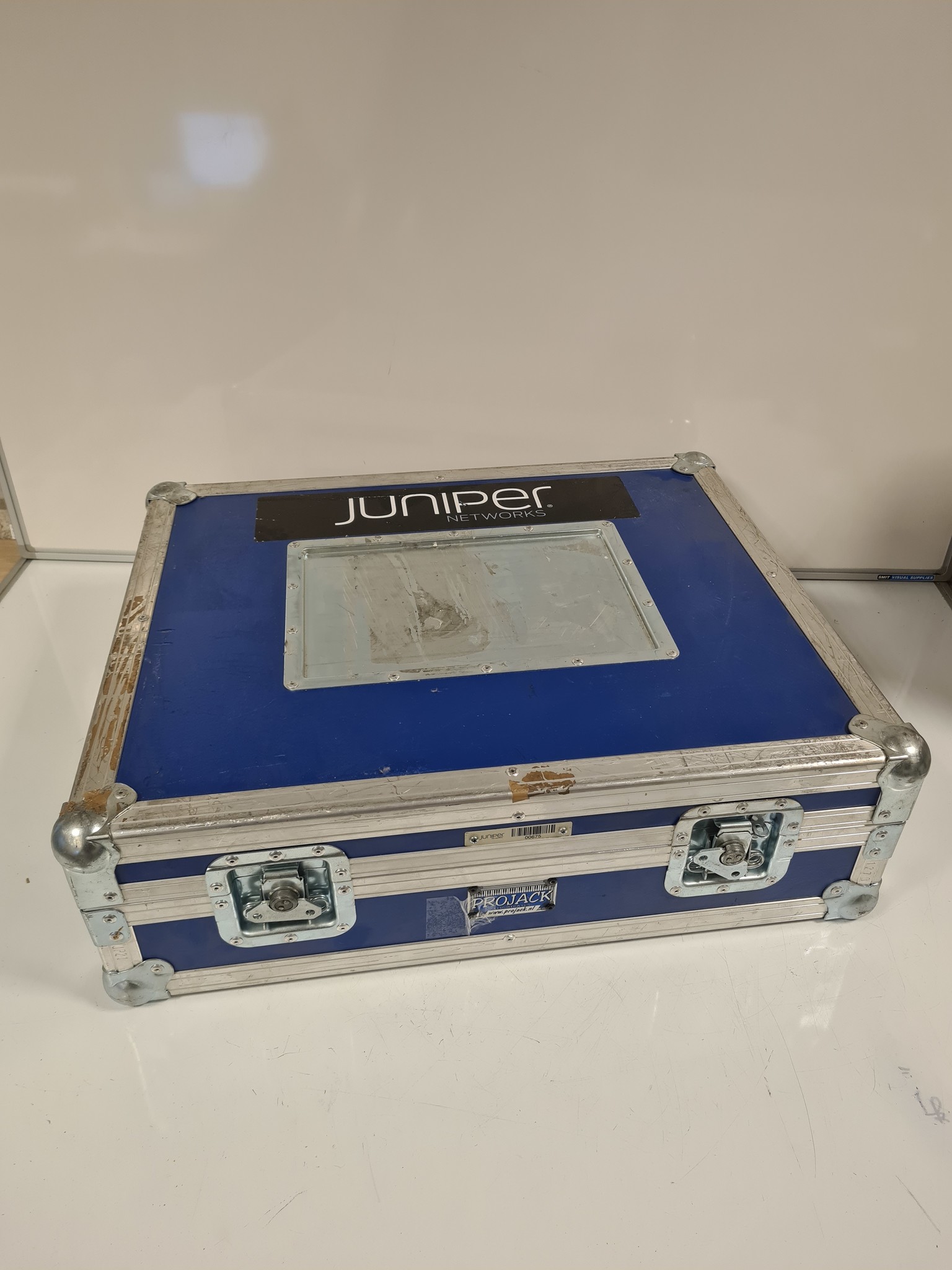 Geneigd zijn koper mobiel Flightcase 62 x 50 x 19 cm - blauw - koffer, gebruikt - Emtrade.nl