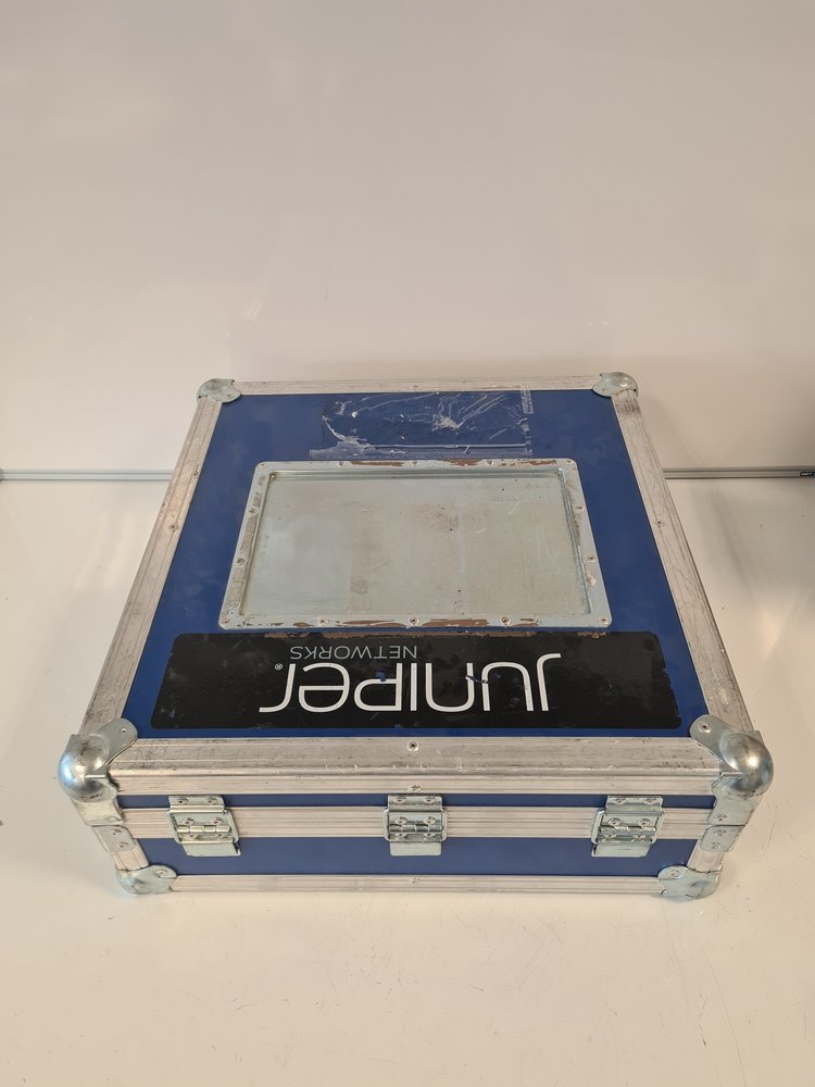 Emtrade Flightcase 50 x 53 x 19 cm - blauw - koffer, gebruikt