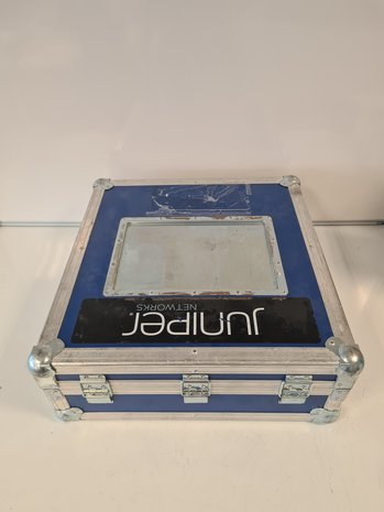 Emtrade Flightcase 50 x 53 x 19 cm - blauw - koffer, gebruikt