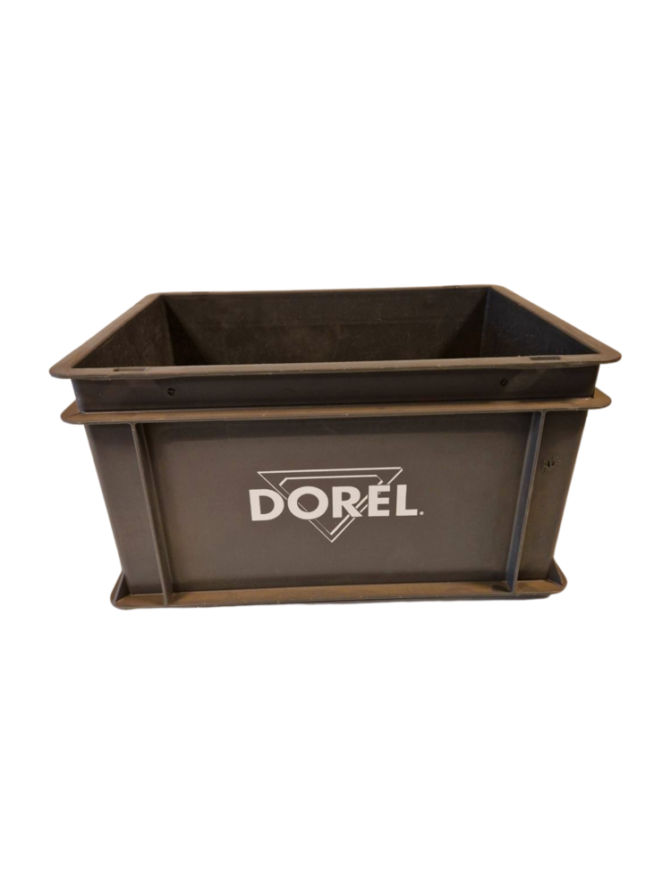 Emtrade Stapelbak, 400x300x220 mm, euronorm, donkergrijs kunststof, gebruikt