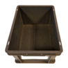 Emtrade Stapelbak, 400x300x220 mm, euronorm, donkergrijs kunststof, gebruikt