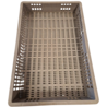 Emtrade Stapelbak 600x400x80 grijs geperforeerd gebruikt Emtrade Stapelbak 600x400x80 grijs geperforeerd gebruikt