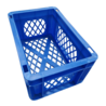 Emtrade Stapelbak 300x200x145 blauw geperforeerd gebruikt Emtrade Stapelbak 300x200x145 blauw geperforeerd gebruikt