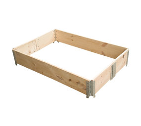 Emtrade Palletrand 120x80x20cm, stapelbaar, 6x scharnierbaar, gebruikt