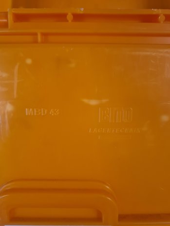 BITO Distributiebak 400x300x173 mm nestbaar, oranje, gebruikt BITO Distributiebak 400x300x173 mm nestbaar, oranje, gebruikt
