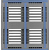 Industriepallet CR3 gebruikt - 1200x1000mm met versterkingsprofielen Industriepallet CR3 gebruikt - 1200x1000mm met versterkingsprofielen