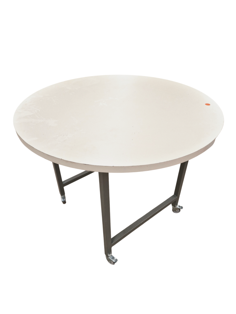 Emtrade Ronde statafel op wielen gebruikt Emtrade Ronde statafel op wielen gebruikt