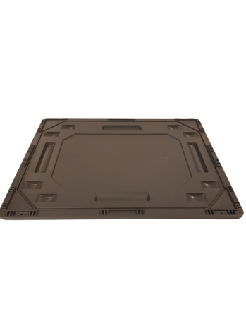 Emtrade (Nieuw) Oplegdeksel, 800x600 mm, euronorm, donkergrijs pp, nieuw