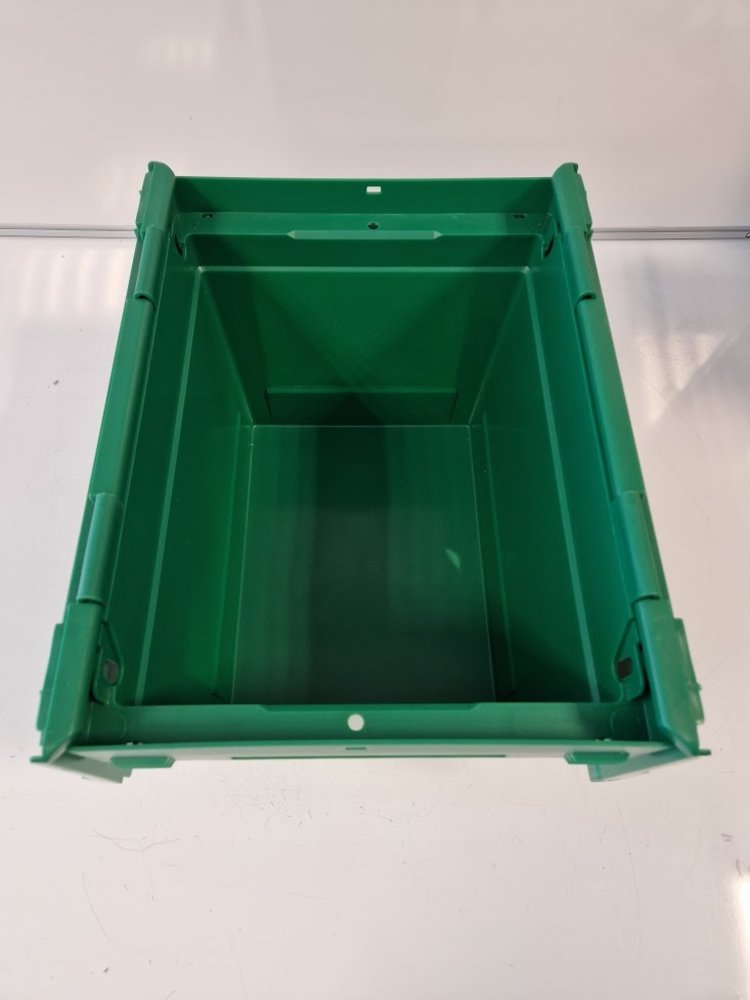 BITO Distributiebak 400x300x273 mm nestbaar, groen, gebruikt BITO Distributiebak 400x300x273 mm nestbaar, groen, gebruikt