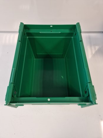 BITO Distributiebak, 400x300x273 mm, euronorm, groen kunststof, gebruikt
