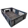 Emtrade Stapelbak 600x400x150mm Geperforeerd Donker- en lichtgrijs Gebruikt Emtrade Stapelbak 600x400x150mm Geperforeerd Donker- en lichtgrijs Gebruikt