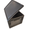 Emtrade Deksel 40x30, donkergrijs, PP, nieuw Emtrade Deksel 40x30, donkergrijs, PP, nieuw