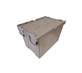 Distributiebak, 600x400x400 mm, euronorm, grijs kunststof, gebruikt Distributiebak, 600x400x400 mm, euronorm, grijs kunststof, gebruikt