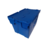 Engels Distributiebak, 600x400x400 mm, euronorm, blauw kunststof, gebruikt