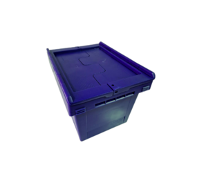 BITO Distributiebak, 400x300x223 mm, euronorm, blauw kunststof, gebruikt