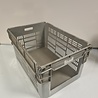Curtec 60x40x30 Kunststof bak, nest-/stapelbaar, grijs, PP, gesloten, vlakke bodem, gebruikt Curtec 60x40x30 Kunststof bak, nest-/stapelbaar, grijs, PP, gesloten, vlakke bodem, gebruikt