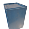 Emtrade 60x40x40 kunststof bak, blauw, PP, gesloten, vlakke bodem, gebruikt Emtrade 60x40x40 kunststof bak, blauw, PP, gesloten, vlakke bodem, gebruikt