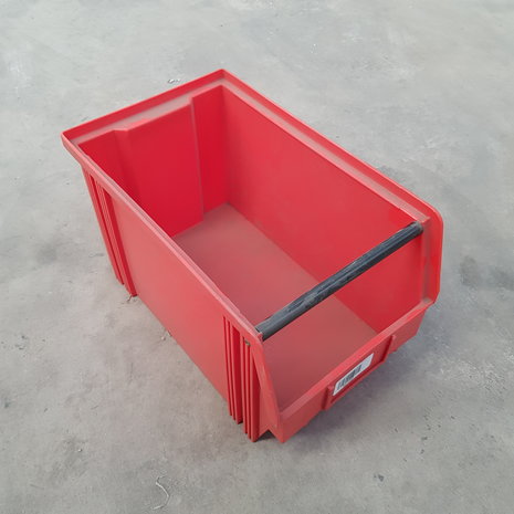 Magazijnbak grijpbak 340x210x200, rood, gebruikt Magazijnbak grijpbak 340x210x200, rood, gebruikt
